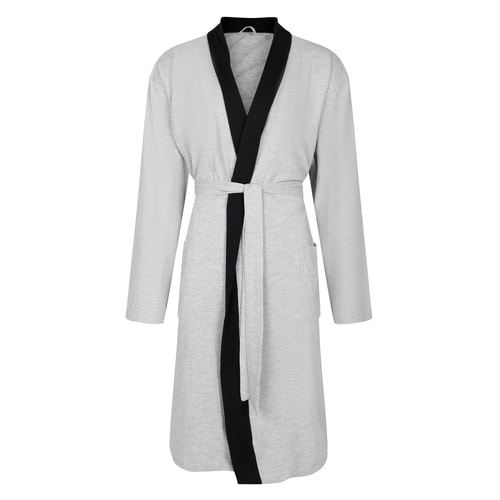 Bigdude Breathable Light Weight Dressing Gown Grey Marl